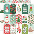 Santa's Village Collection Tag Elements 12 x 12 Double-Sided Scrapbook Paper by Simple Stories
