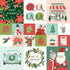 Santa's Village Collection 2x2/4x4 Elements 12 x 12 Double-Sided Scrapbook Paper by Simple Stories