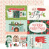 Santa's Village Collection 4x6 Elements 12 x 12 Double-Sided Scrapbook Paper by Simple Stories