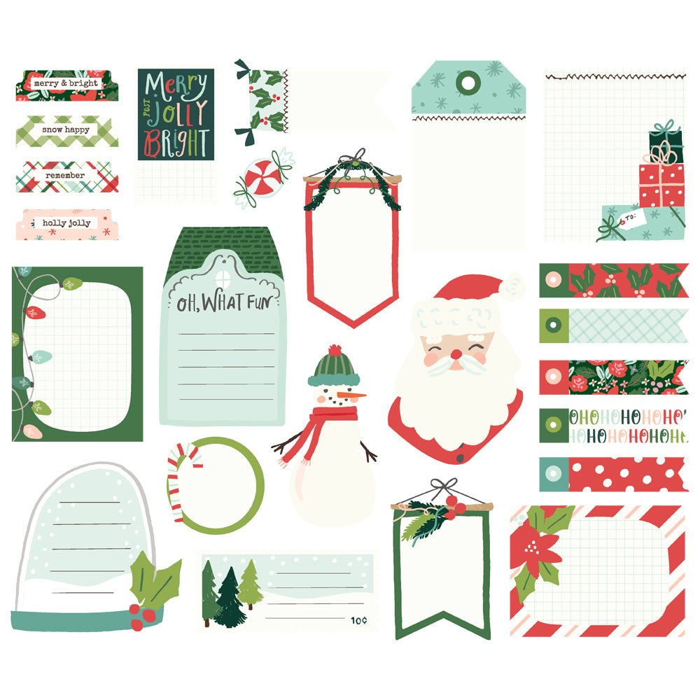 Santa's Village Collection Journal Bits & Pieces Die Cuts by Simple Stories