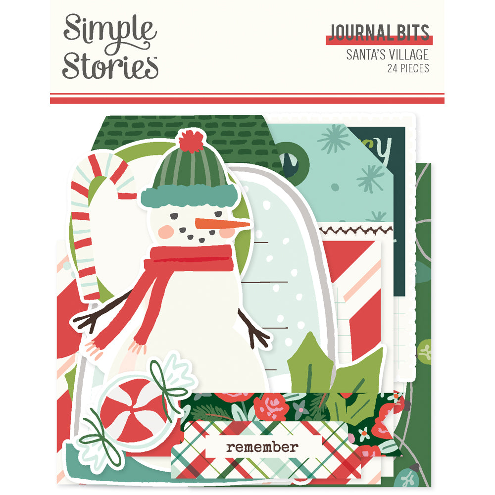 Santa's Village Collection Journal Bits & Pieces Die Cuts by Simple Stories