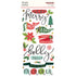 Santa's Village Collection 6 x 12 Foam Stickers by Simple Stories