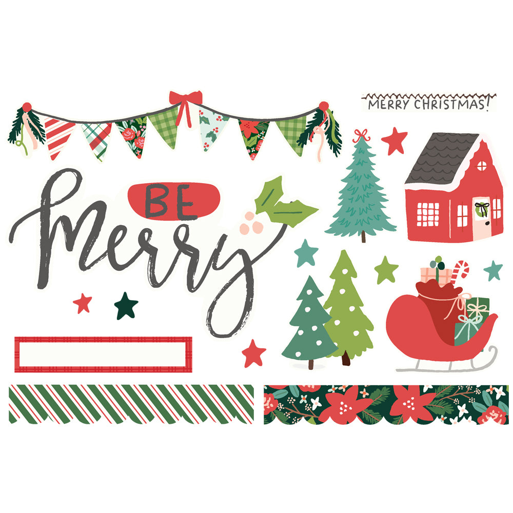 Santa's Village Collection Simple Pages Page Pieces by Simple Stories