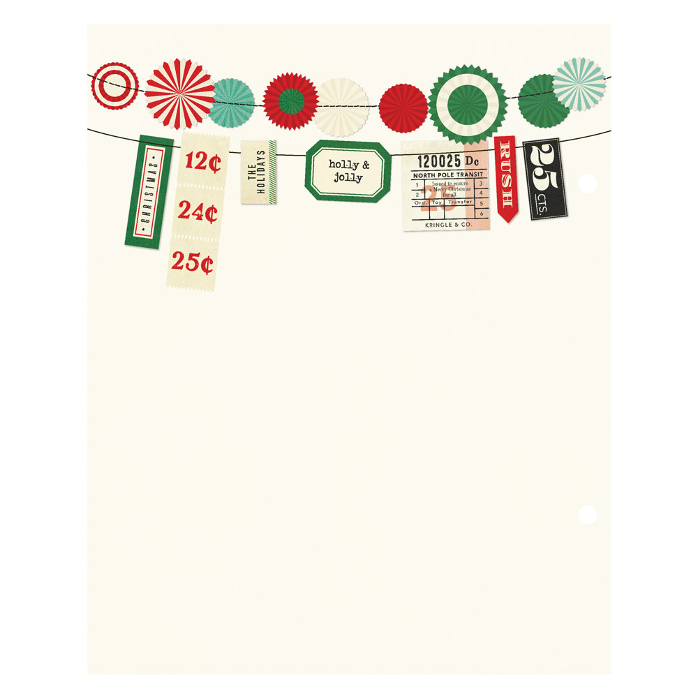 Simple Vintage Holly Jolly Collection Limited Edition 6 x 8 SN@P 2" Scrapbook Album Binder by Simple Stories