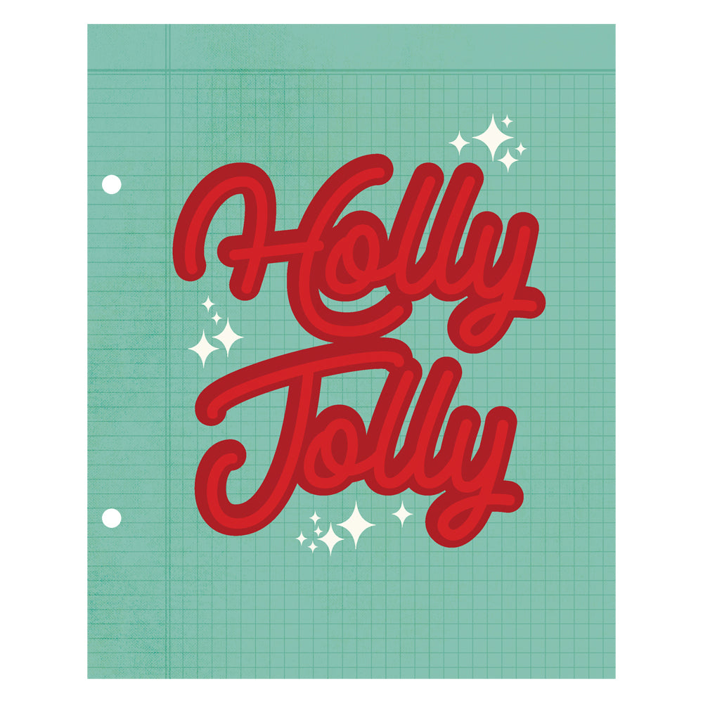 Simple Vintage Holly Jolly Collection Limited Edition 6 x 8 SN@P 2" Scrapbook Album Binder by Simple Stories
