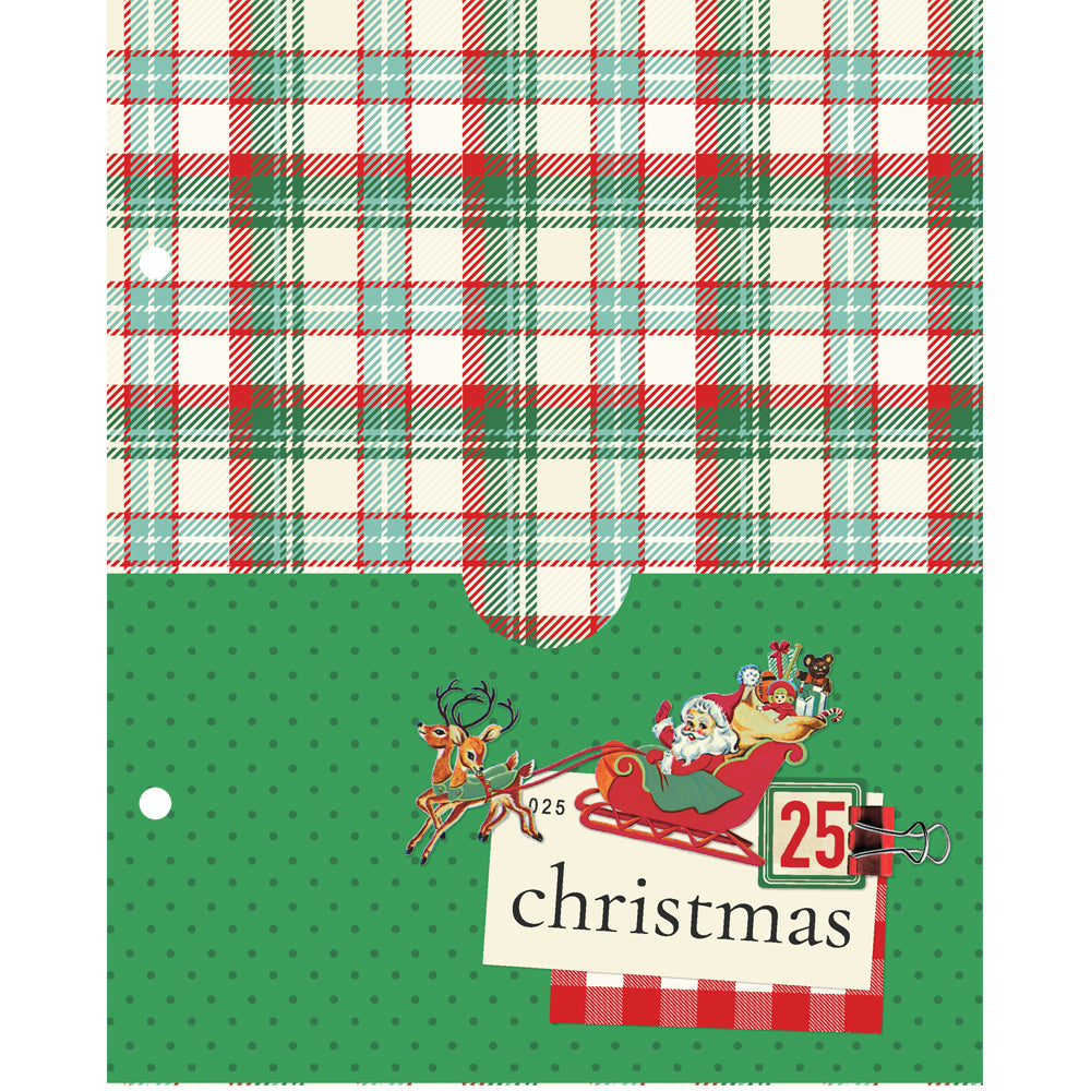 Simple Vintage Holly Jolly Collection Limited Edition 6 x 8 SN@P 2" Scrapbook Album Binder by Simple Stories