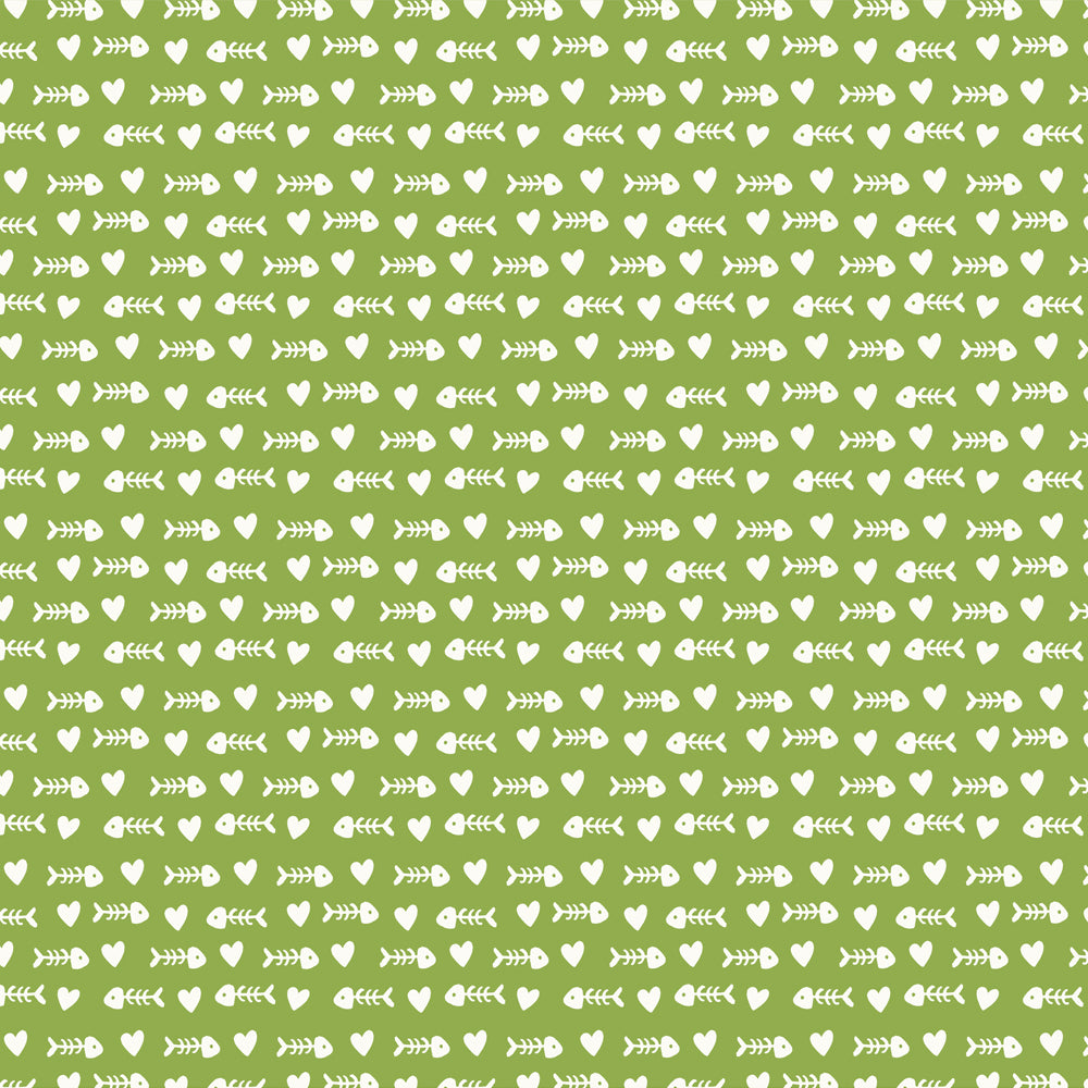 Fur Baby Collection Catitude! 12 x 12 Double-Sided Scrapbook Paper by Simple Stories