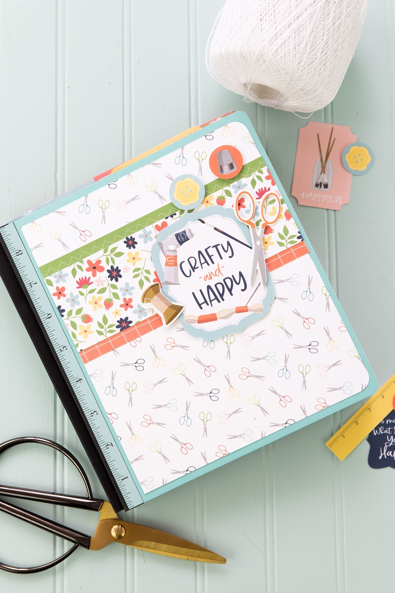 Craft & Create Scrapbook Paper & Sticker Collection Kit by Carta Bella - 13 Pieces