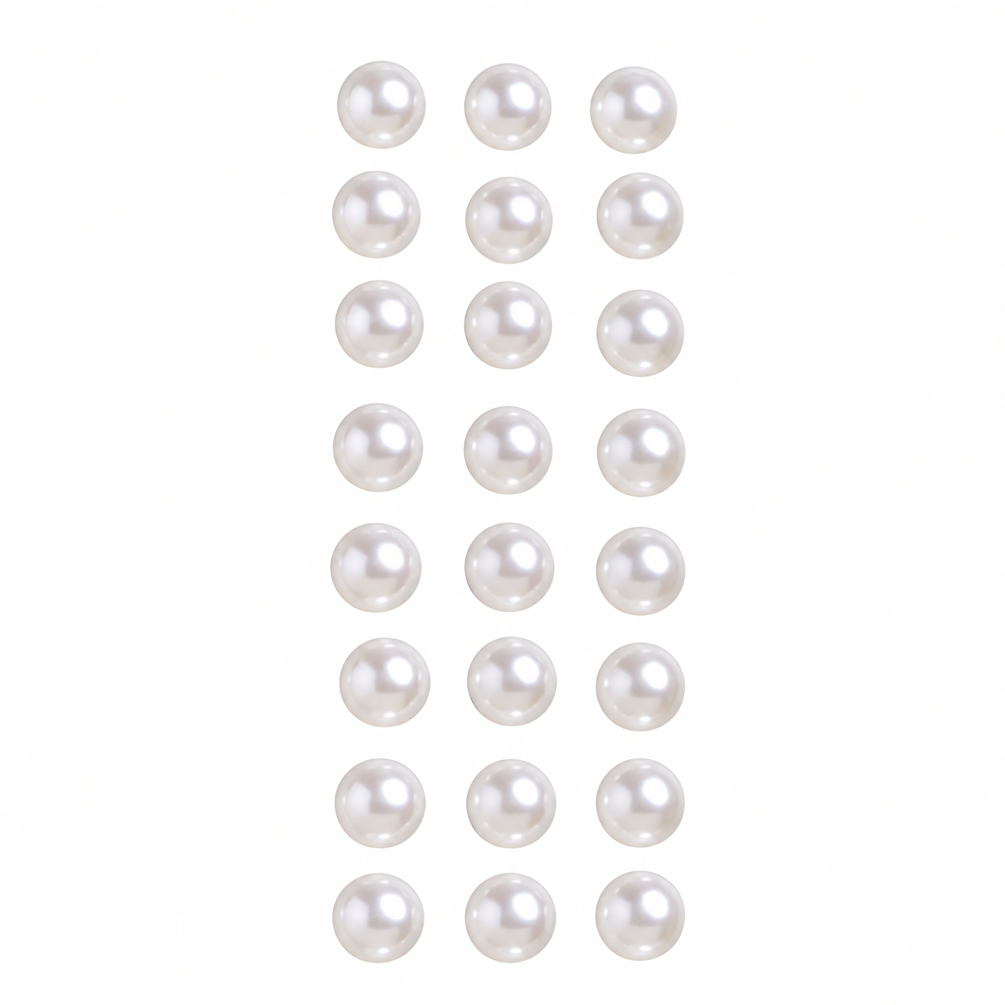 Ivory Pearl 10mm Scrapbook Bling Embellishment by Darice-24 piece