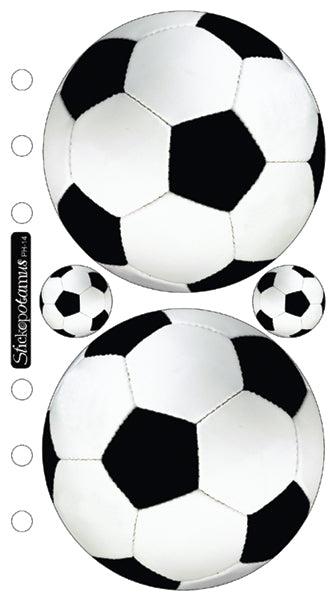 Sports Collection Soccer  4 x 7 Scrapbook Sticker Sheet by Sticko