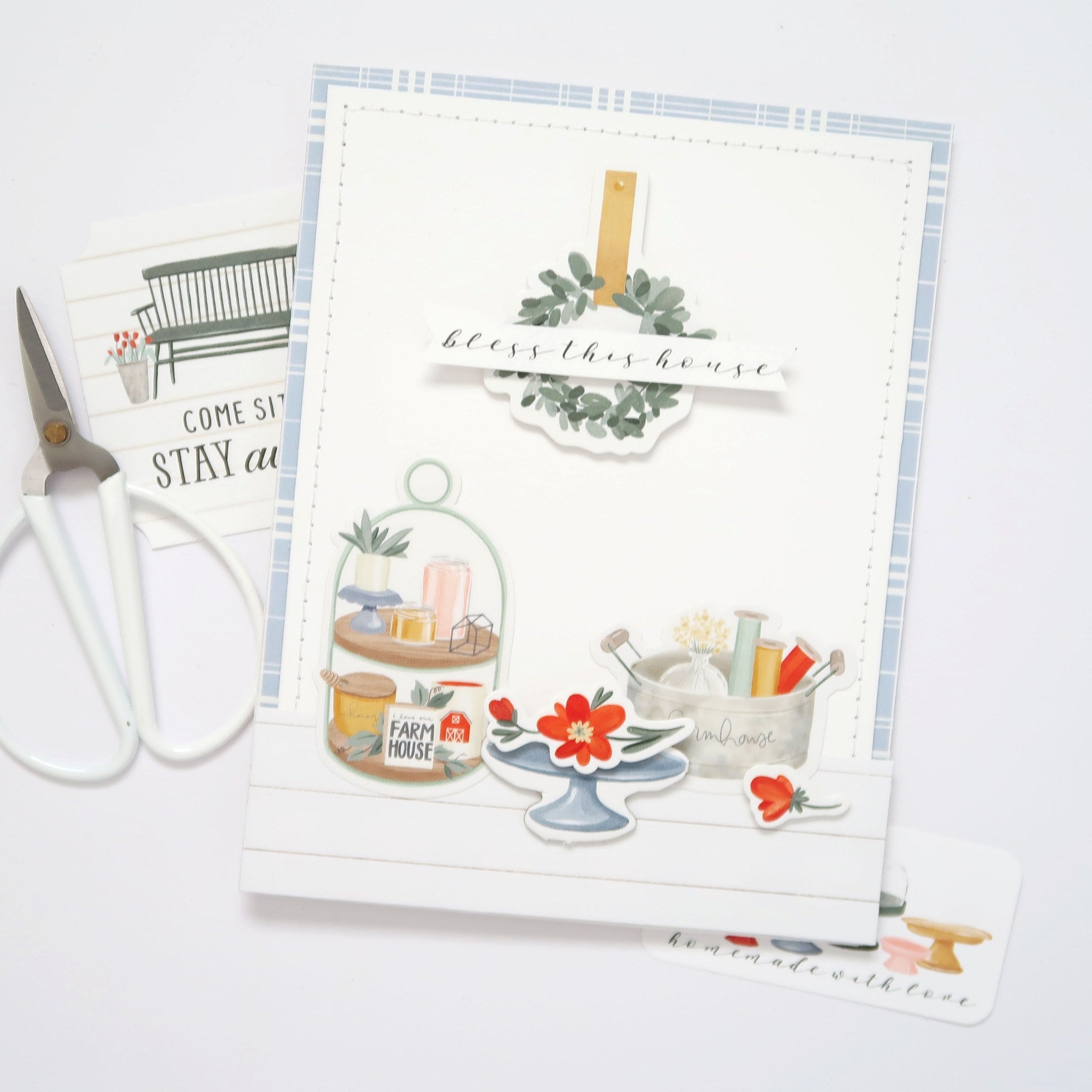 Farmhouse Summer Scrapbook Paper & Sticker Collection Kit by Carta Bella - 13 Pieces