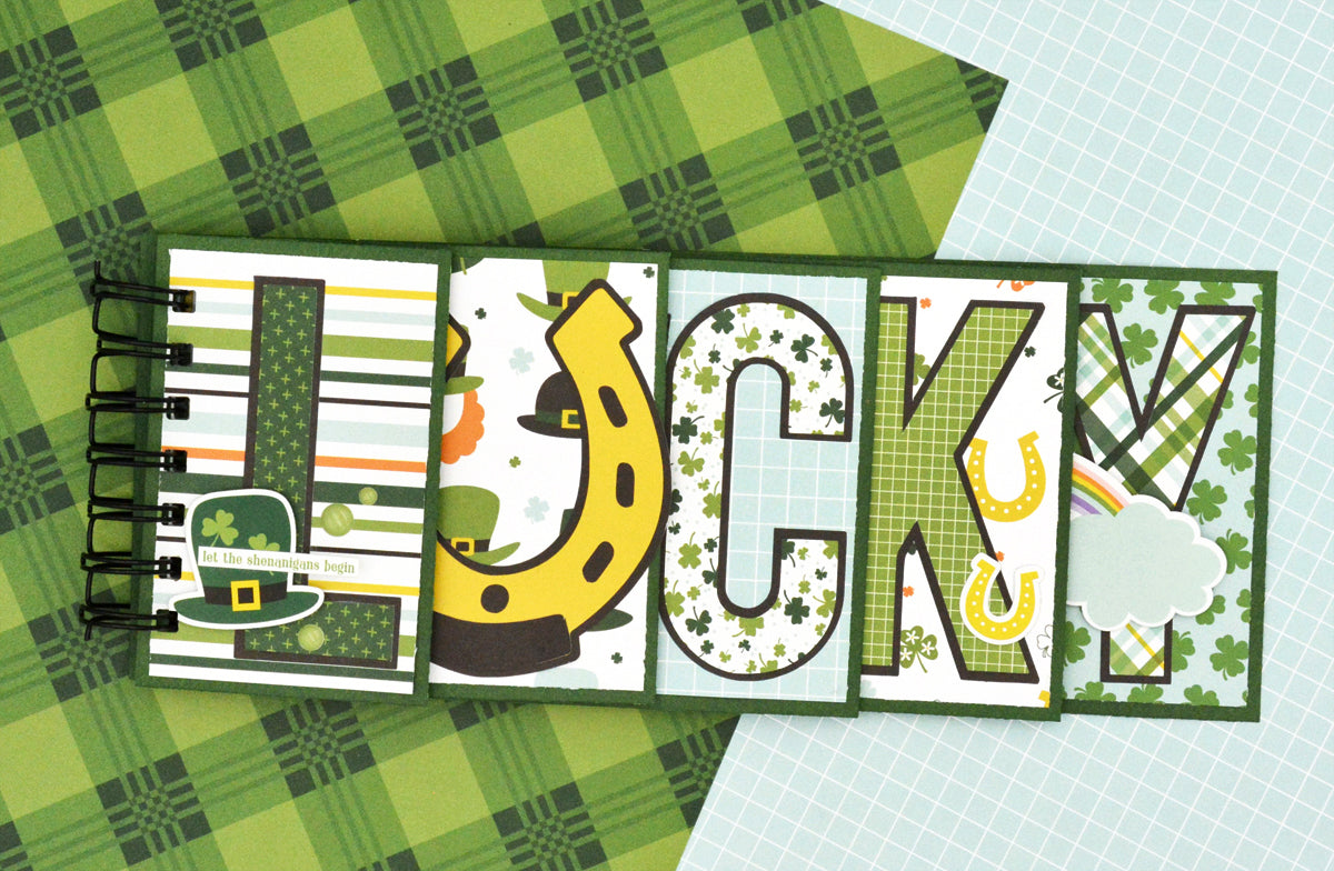 Lucky Charm Collection Shamrocks 12 x 12 Double-Sided Scrapbook Paper by Echo Park Paper