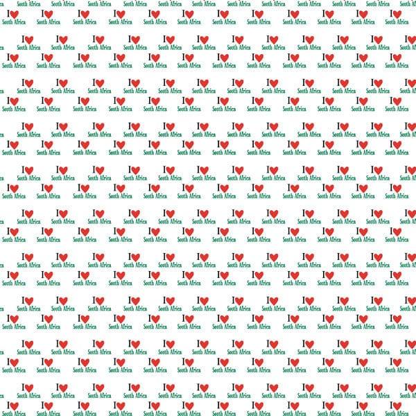 Travel Adventure Collection South Africa Map 12 x 12 Double-Sided Scrapbook Paper by Scrapbook Customs