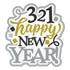New Year Collection 3-2-1 Happy New Year 5.75 x 6 Fully-Assembled Laser Cut by SSC Laser Designs