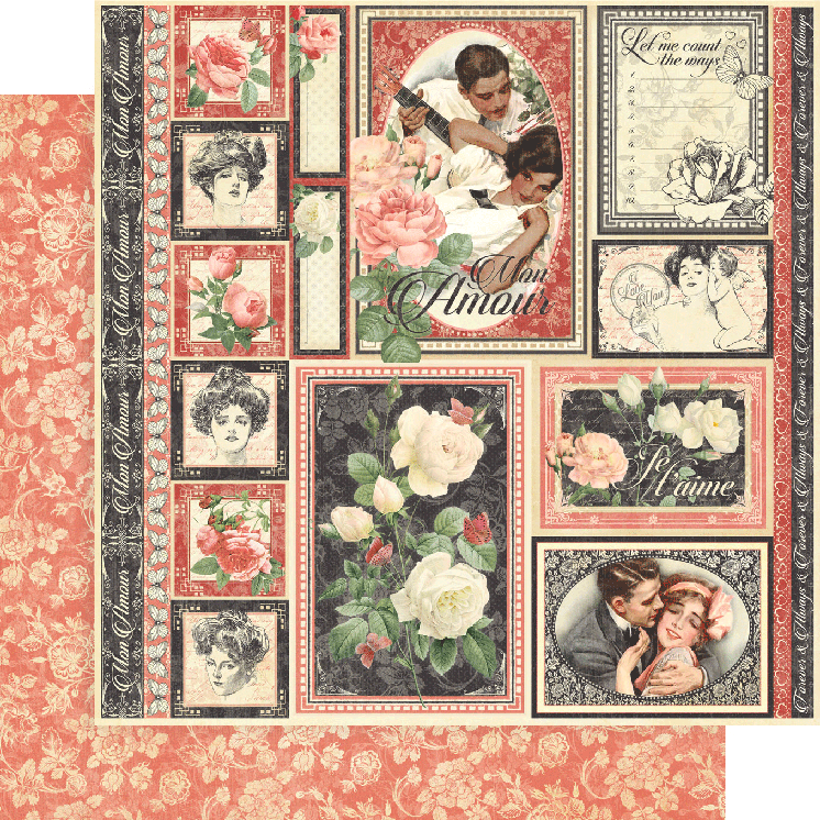 Mon Amour Collector's Edition 8 x 8 Scrapbook Collection Pack by Graphic 45