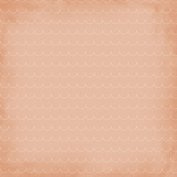 Baby Watercolor Collection Scallops 12 x 12 Double-Sided Scrapbook Paper by Scrapbook Customs
