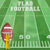 Watercolor Sports Collection Flag Football 12 x 12 Double-Sided Scrapbook Paper by Scrapbook Customs
