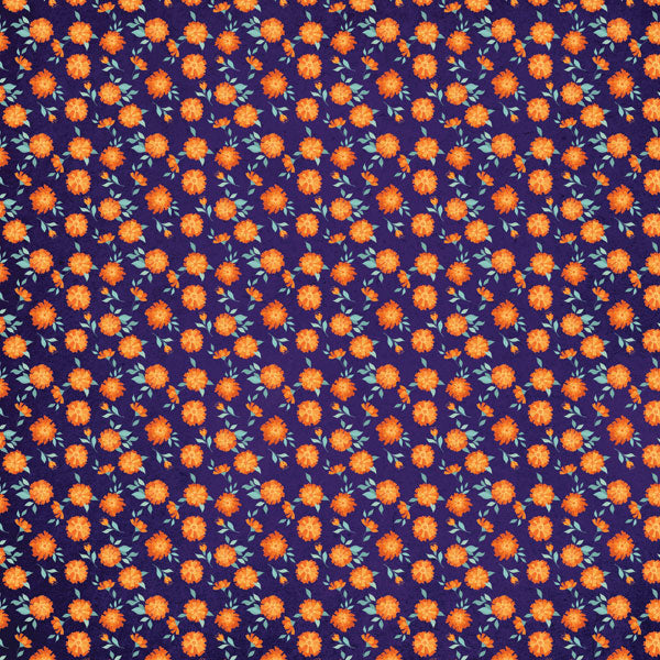 Day Of The Dead Collection Sugar Skulls & Candles 12 x 12 Double-Sided Scrapbook Paper by Scrapbook Customs