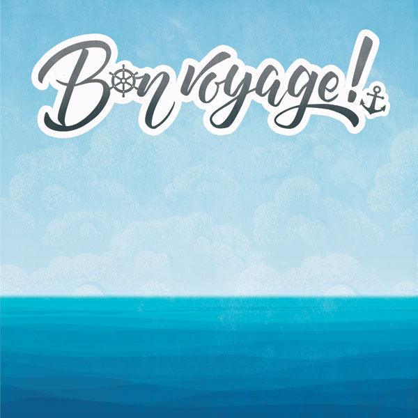 Cruise Collection Bon Voyage 12 x 12 Double-Sided Scrapbook Paper by Scrapbook Customs - Scrapbook Supply Companies