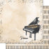 Watercolor Music Collection Piano 12 x 12 Double-Sided Scrapbook Paper by Scrapbook Customs