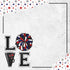 Love Sports Collection Cheer 12 x 12 Double-Sided Scrapbook Paper by Scrapbook Customs