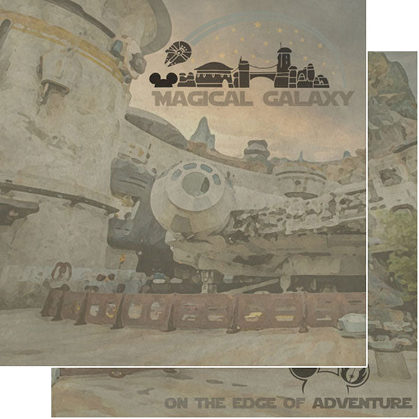 Magical Day of Fun Collection Magical Galaxy 12 x 12 Double-Sided Scrapbook Paper by Scrapbook Customs