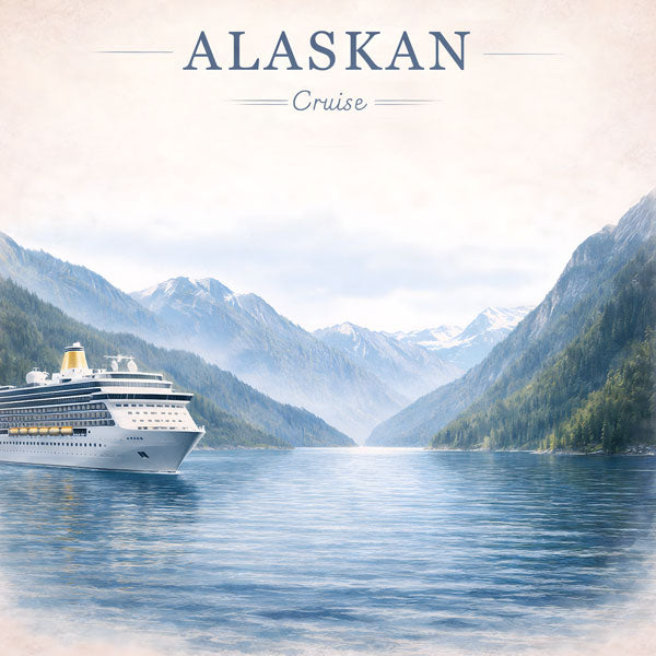 Scenic Alaska Collection Alaskan Cruise 12 x 12 Double-Sided Scrapbook Paper by Scrapbook Customs