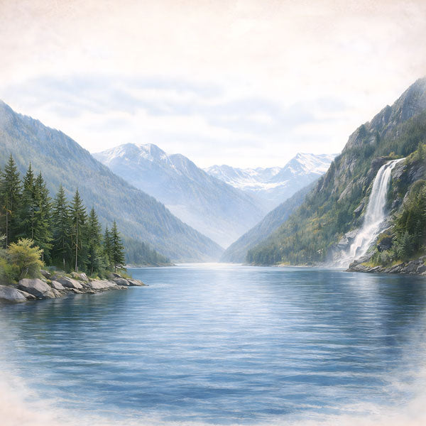 Scenic Alaska Collection Alaskan Cruise 12 x 12 Double-Sided Scrapbook Paper by Scrapbook Customs