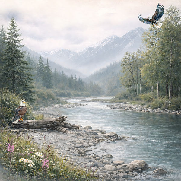 Scenic Alaska Collection Haines, Alaska 12 x 12 Double-Sided Scrapbook Paper by Scrapbook Customs