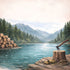 Scenic Alaska Collection Ketchikan, Alaska 12 x 12 Double-Sided Scrapbook Paper by Scrapbook Customs