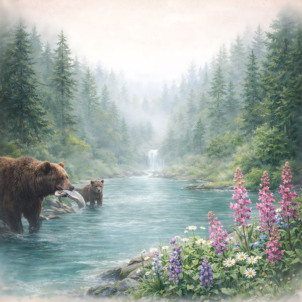 Scenic Alaska Collection Sitka, Alaska 12 x 12 Double-Sided Scrapbook Paper by Scrapbook Customs