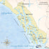 Scenic Alaska Collection Cruise Map & Fjord 12 x 12 Double-Sided Scrapbook Paper by Scrapbook Customs