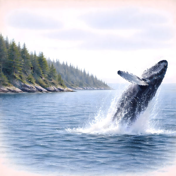 Scenic Alaska Collection Whale Watching 12 x 12 Double-Sided Scrapbook Paper by Scrapbook Customs