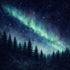 Scenic Alaska Collection Northern Lights 12 x 12 Double-Sided Scrapbook Paper by Scrapbook Customs