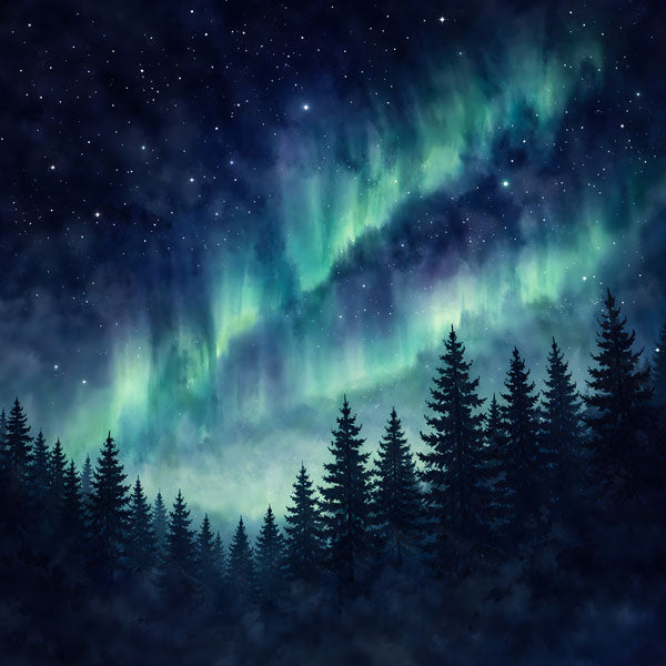 Scenic Alaska Collection Northern Lights 12 x 12 Double-Sided Scrapbook Paper by Scrapbook Customs