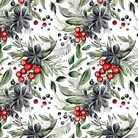 Cardmaker's Collection Midnight Mistletoe 4.25 x 5.5 Pre-Cut Card Fronts by SSC Designs - 24 Pack