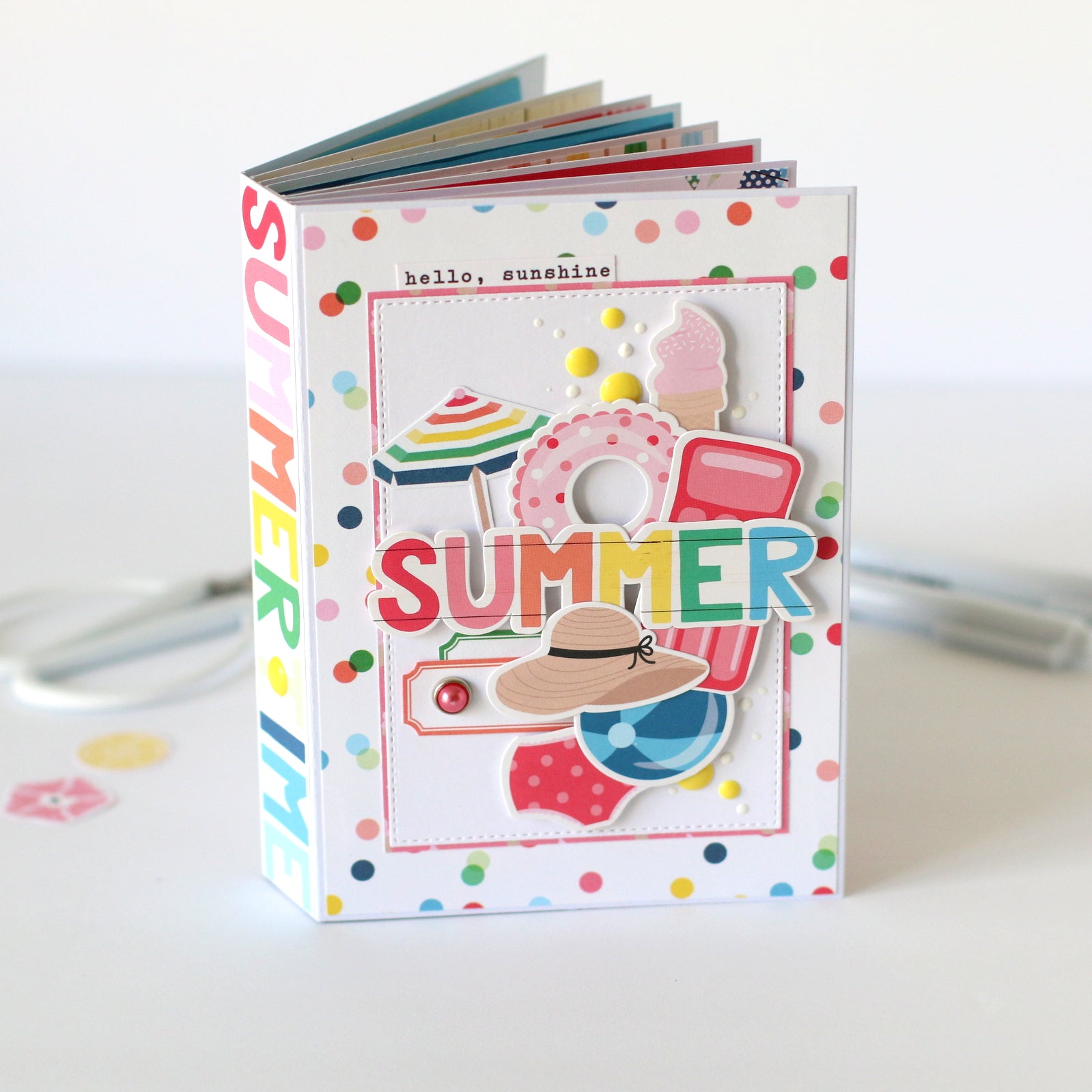 Sun Kissed Scrapbook Paper & Sticker Collection Kit by Echo Park Paper - 13 Pieces