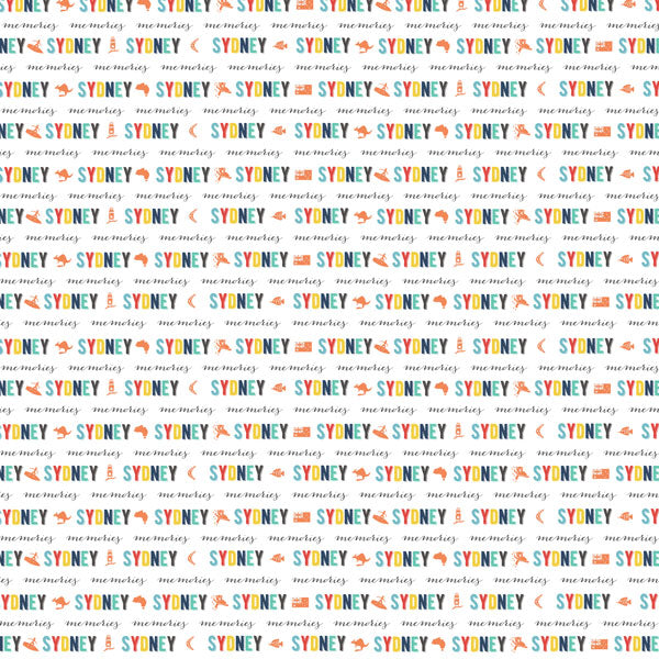 Travel Memories Collection Sydney Journal 12 x 12 Double-Sided Scrapbook Paper by Scrapbook Customs