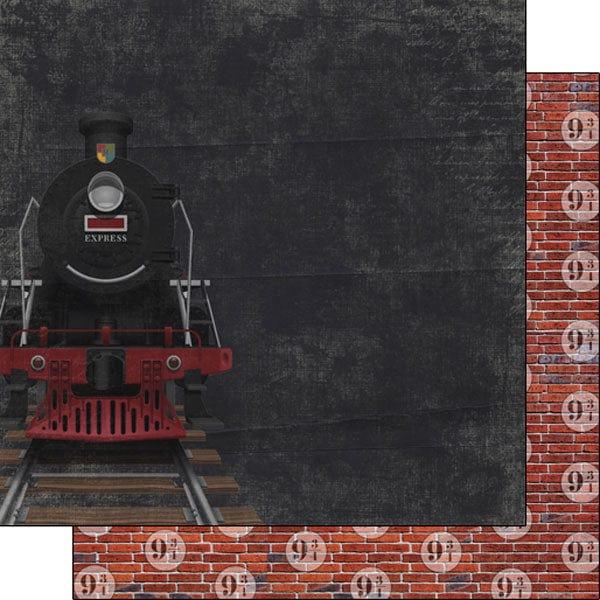 Wizarding World Collection Train 12 x 12 Double-Sided Scrapbook Paper by Scrapbook Customs