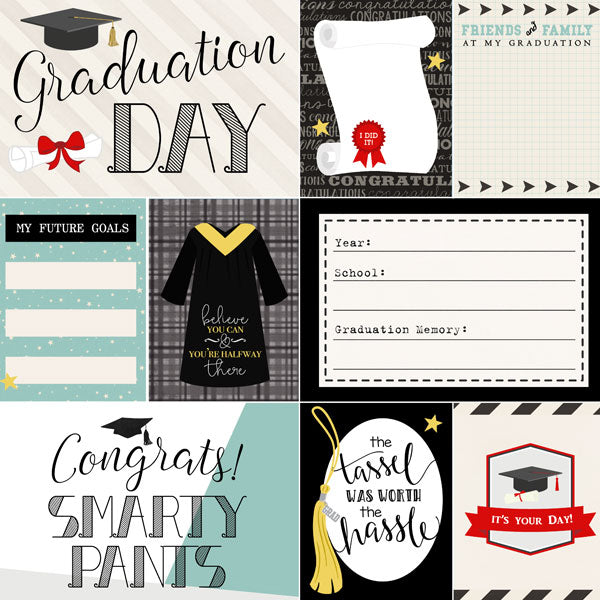 Graduation Collection Graduation Day Journal 12 x 12 Double-Sided Scrapbook Paper by Scrapbook Customs