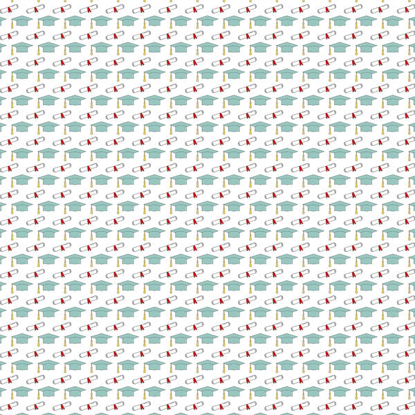 Graduation Collection Graduation Day Journal 12 x 12 Double-Sided Scrapbook Paper by Scrapbook Customs