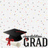 Graduation Collection Congratulations Grad Confetti 12 x 12 Scrapbook Paper by Scrapbook Custom