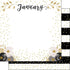 Calendar Memories Collection January 12 x 12 Double-Sided Scrapbook Paper by Scrapbook Customs - Scrapbook Supply Companies