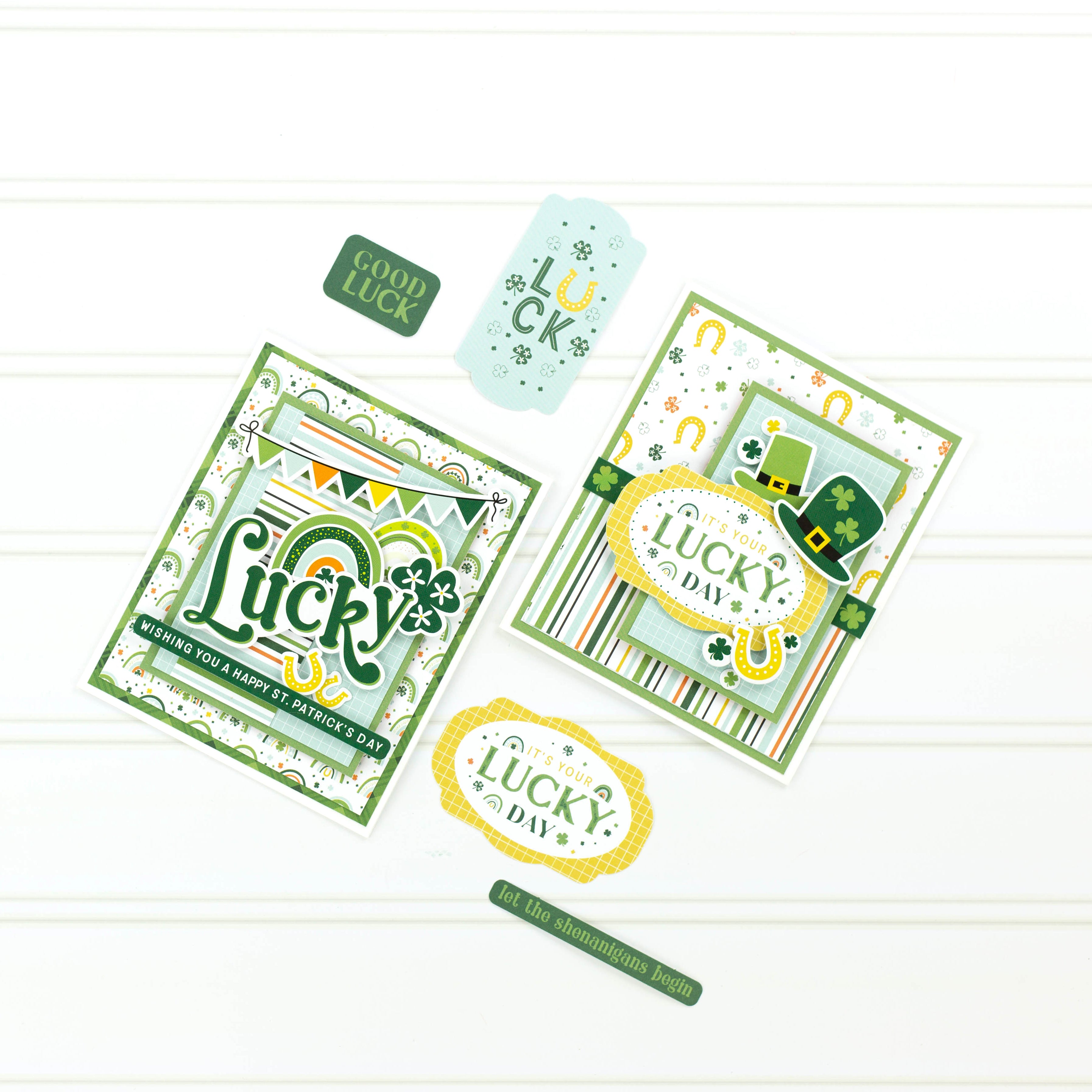 Lucky Charm Collection Shamrocks 12 x 12 Double-Sided Scrapbook Paper by Echo Park Paper