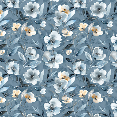 Cardmaker's Collection Dusty Blue Desert 4.25 x 5.5 Pre-Cut Card Fronts by SSC Designs - 24 Pack