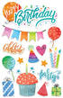 Birthday Collection Happy Birthday 5x7 Glitter 3D Scrapbook Embellishment by Paper House Productions