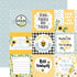Bee Happy Collection 4x4 Journaling Cards 12 x 12 Double-Sided Scrapbook Paper by Echo Park Paper - Scrapbook Supply Companies