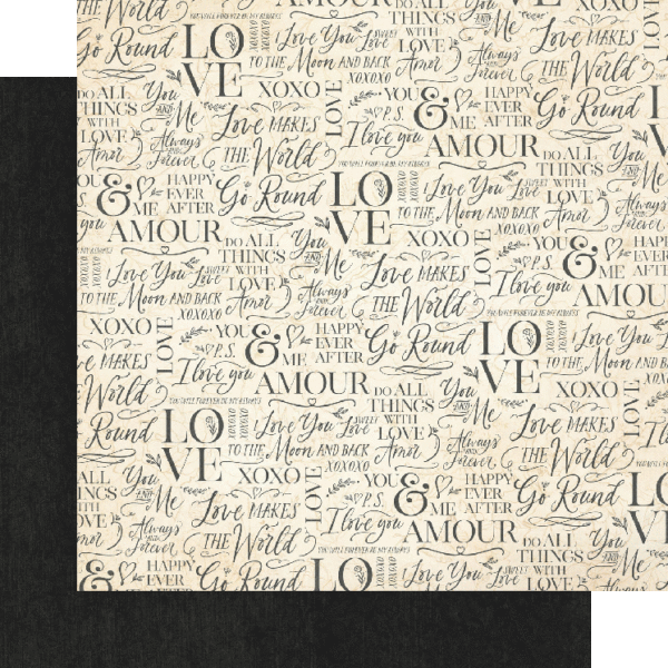 P.S. I Love You Collection 12 x 12 Patterns & Solids Scrapbook Paper Pack by Graphic 45