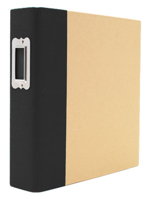 SN@P! 6 x 8 Designer 2-Ring Binder by Simple Stories - Black Kraft