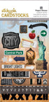 New York Collection Sticky Pix Cardstock 4 x 10 Silver-Foiled Sticker Multi-Pack Scrapbook Embellishments by Paper House Productions